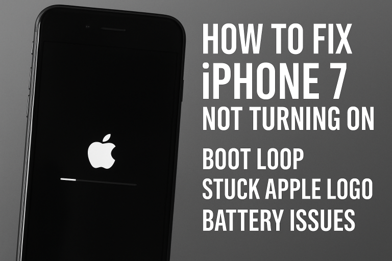 How to Fix iPhone 7 Not Turning On (Boot Loop, Stuck Apple Logo, Battery Issues)