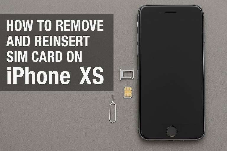 How to Remove and Reinsert SIM Card on iPhone XS
