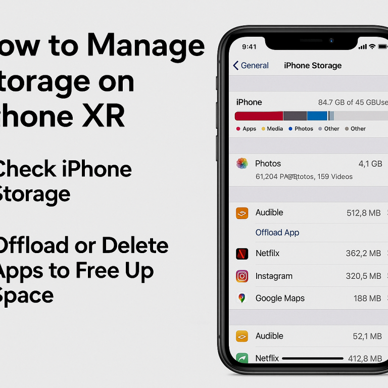 How to Manage Storage on iPhone XR (Offload or Delete Apps to Free Up Space)