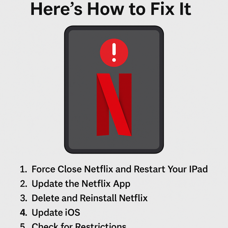 Netflix Not Working on iPad Air 3? Here’s How to Fix It
