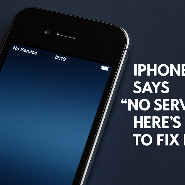 iPhone 4S Says “No Service”? Here’s How to Fix It