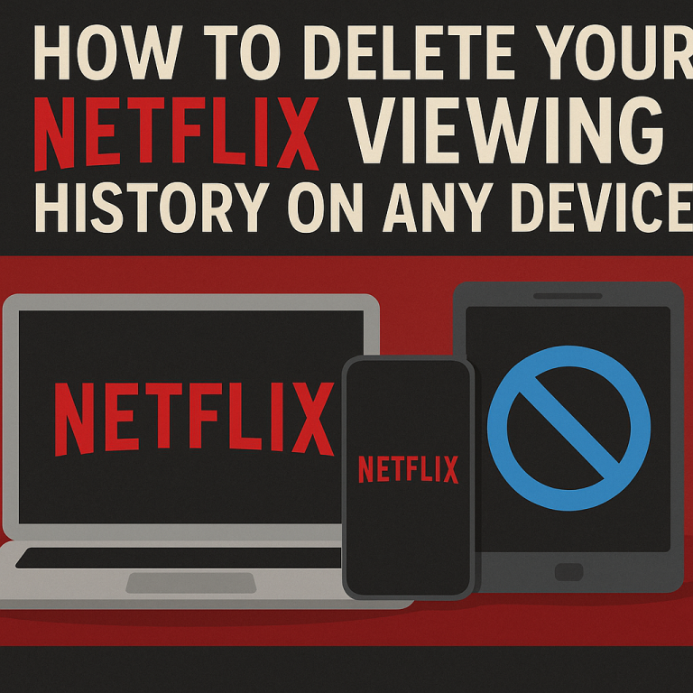 How to Delete Your Netflix Viewing History on Any Device