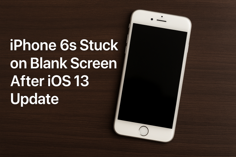 iPhone 6s Stuck on Blank Screen After iOS 13 Update? Here’s How to Fix It