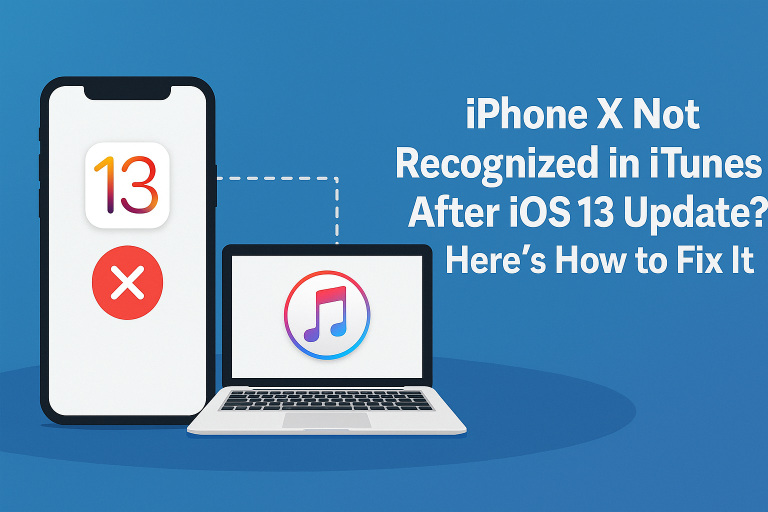 iPhone X Not Recognized in iTunes After iOS 13 Update? Here’s How to Fix It
