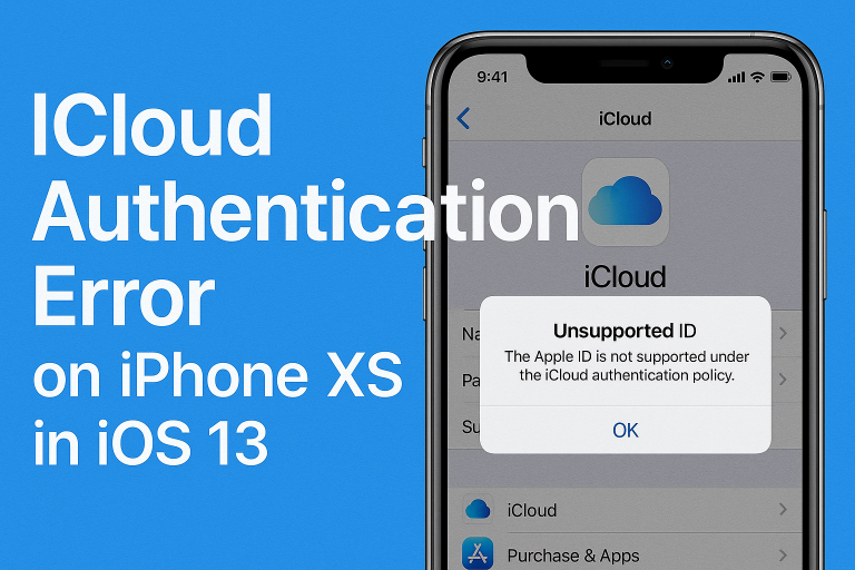 iPhone XS iCloud Authentication Error After iOS 13 Update? Here’s How to Fix It
