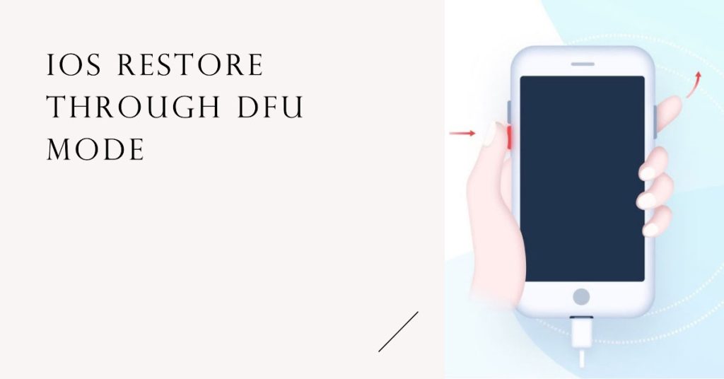 iphone DFU mode restore