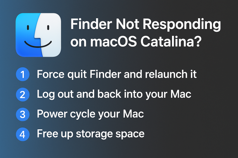 Finder Not Responding on macOS Catalina? Here’s How to Fix It