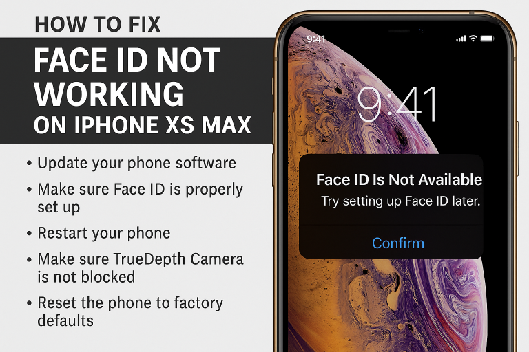 How to Fix Face ID Not Working on iPhone XS Max