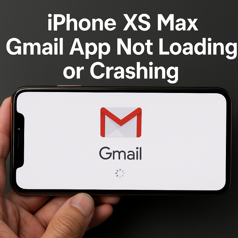 How to Fix Gmail App Not Loading or Crashing on iPhone XS Max