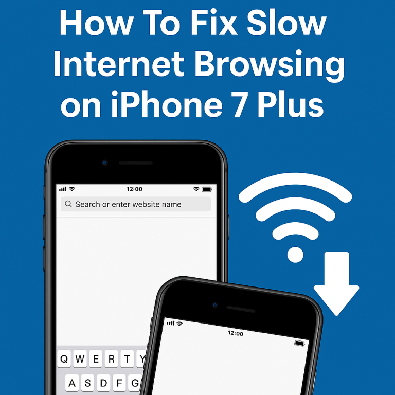 How to Fix Slow Internet Browsing on iPhone 7 Plus