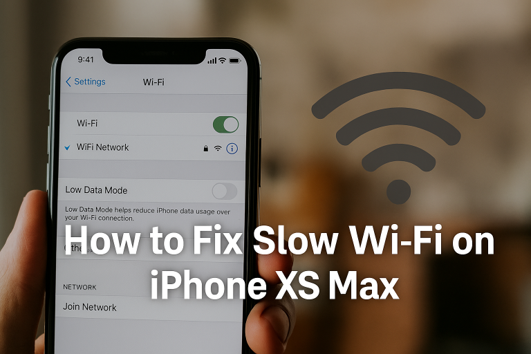 How to Fix Slow Wi-Fi on iPhone XS Max