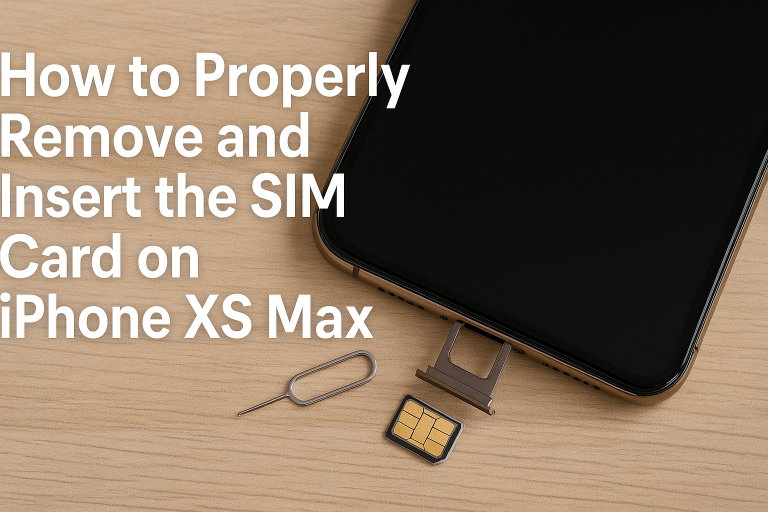 How to Properly Remove and Insert the SIM Card on iPhone XS Max