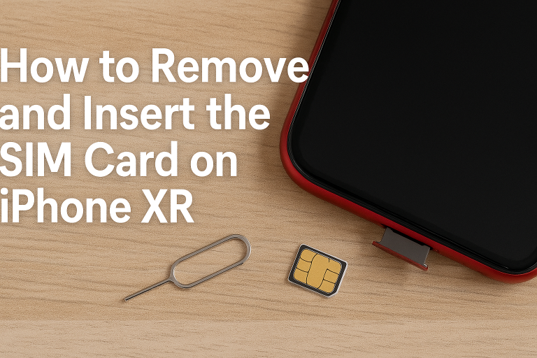 How to Remove and Insert the SIM Card on iPhone XR