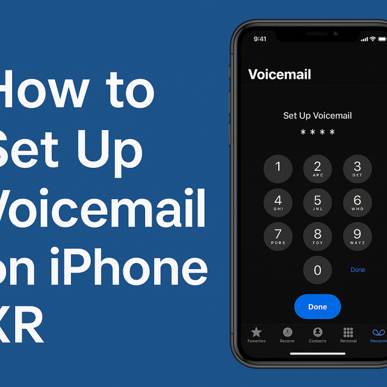 How to Set Up Voicemail on iPhone XR (Step-by-Step Guide)