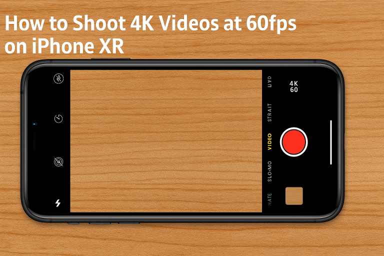 How to Shoot 4K Videos at 60fps on iPhone XR