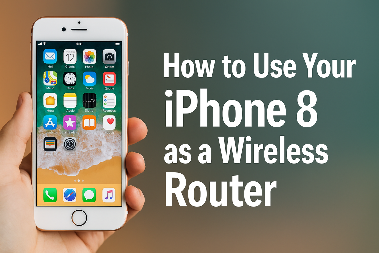How to Use Your iPhone 8 as a Wireless Router (Personal Hotspot Guide)