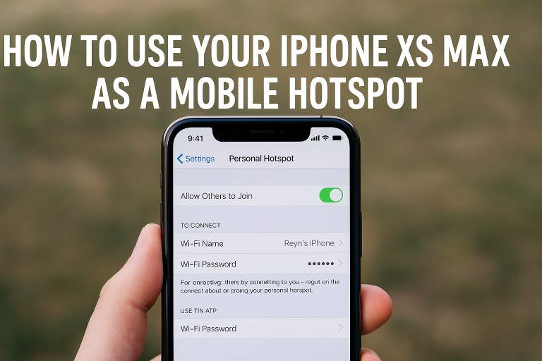 How to Use Your iPhone XS Max as a Mobile Hotspot