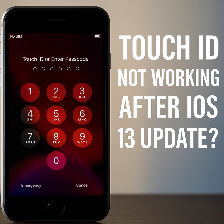 Touch ID Not Working After iOS 13 Update? Here’s How to Fix It