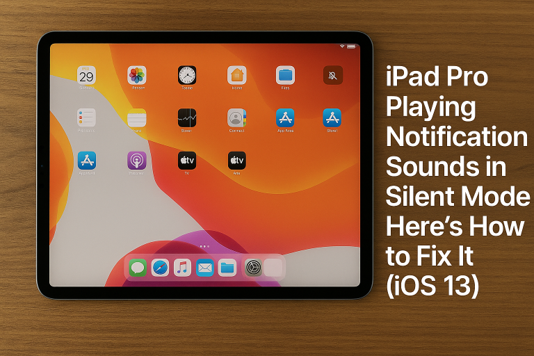 iPad Pro Playing Notification Sounds in Silent Mode? Here’s How to Fix It (iOS 13)