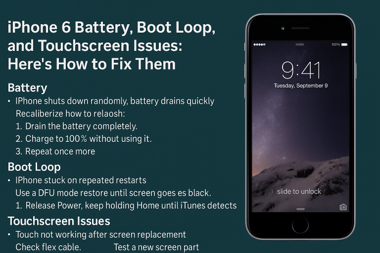 iPhone 6 Battery, Boot Loop, and Touchscreen Issues: Here’s How to Fix Them