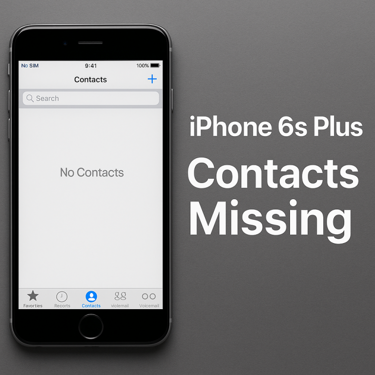 iPhone 6s Plus Contacts Missing After iOS 11 Update? Here’s How to Get Them Back