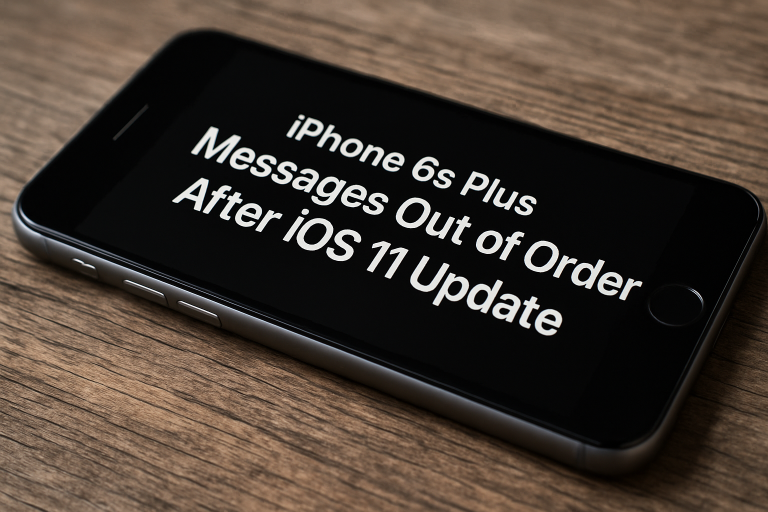 iPhone 6s Plus Messages Out of Order After iOS 11 Update? Here’s How to Fix It