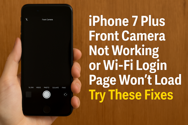 iPhone 7 Plus Front Camera Not Working or Wi-Fi Login Page Won’t Load? Try These Fixes