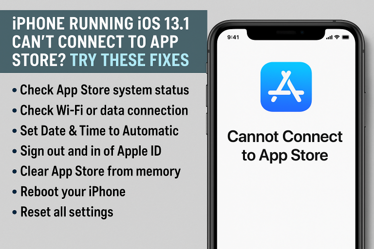 iPhone Running iOS 13.1 Can’t Connect to the App Store? Try These Fixes