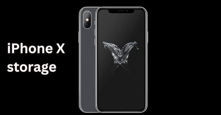 iPhone X storage