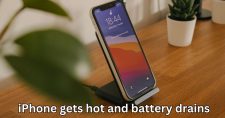 iPhone gets hot and battery drains