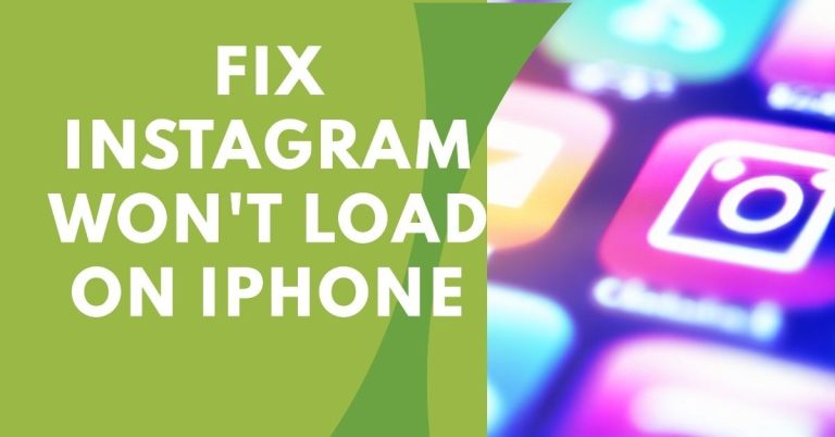 instagram won't load on iphone