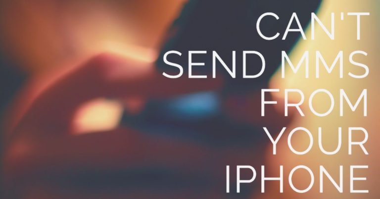 iphone mms not working