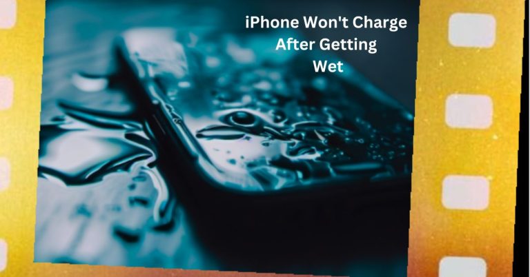 iphone won't charge after getting wet