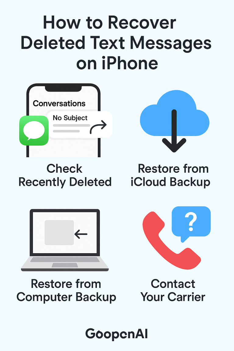 How to Recover Deleted Text Messages on iPhone