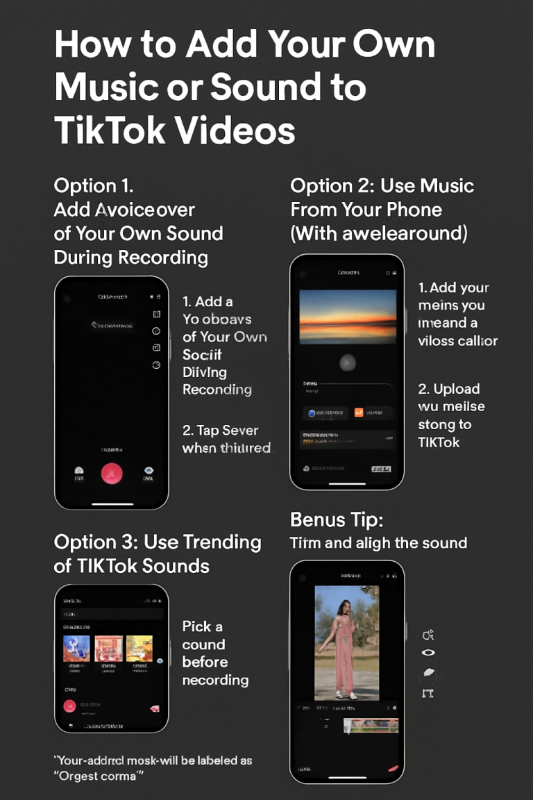 How to Add Your Own Music or Sound to TikTok Videos