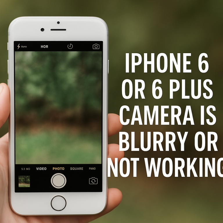 iPhone 6 or 6 Plus Camera Is Blurry or Not Working? Try These Fixes