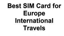 SIM Card for Europe International Travels
