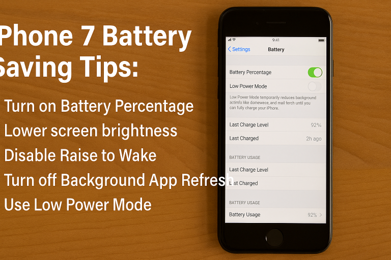 iPhone 7 Battery Saving Tips: How to Conserve Power and Make It Last Longer