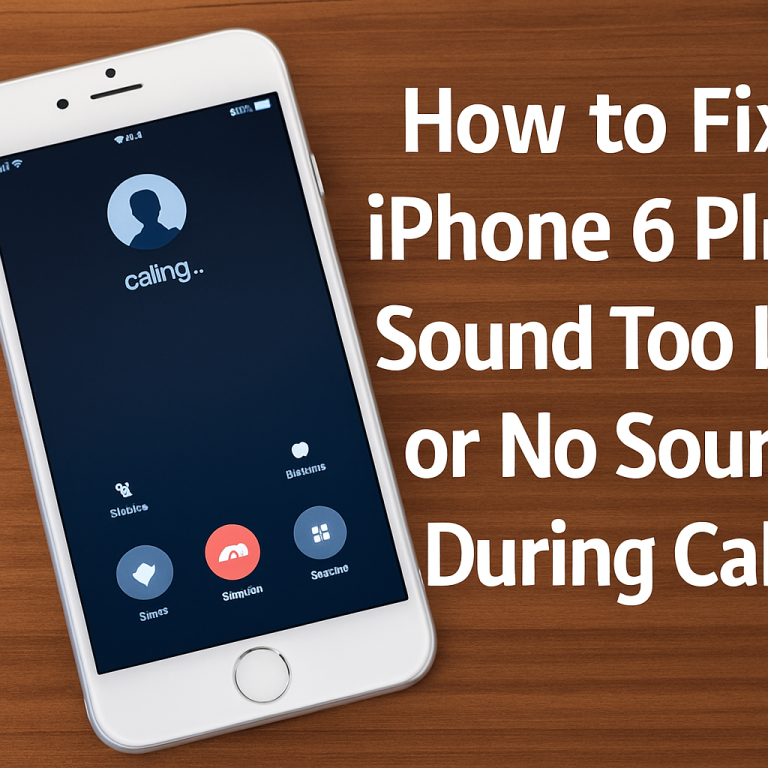 How to Fix iPhone 6 Plus Sound Too Low or No Sound During Calls