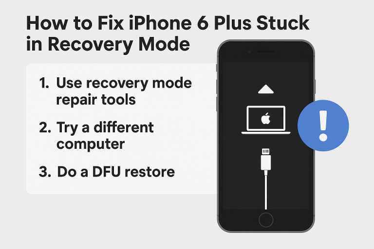 How to Fix iPhone 6 Plus Stuck in Recovery Mode