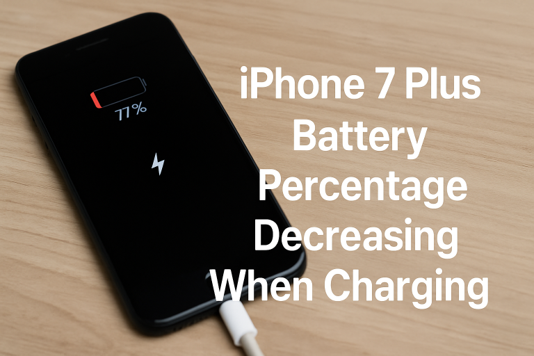 How to Fix iPhone 7 Plus Battery Percentage Decreasing When Charging