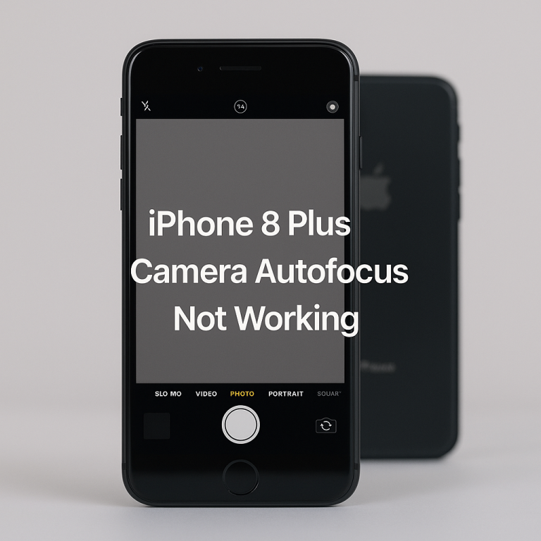 How to Fix iPhone 8 Plus Camera Autofocus Not Working