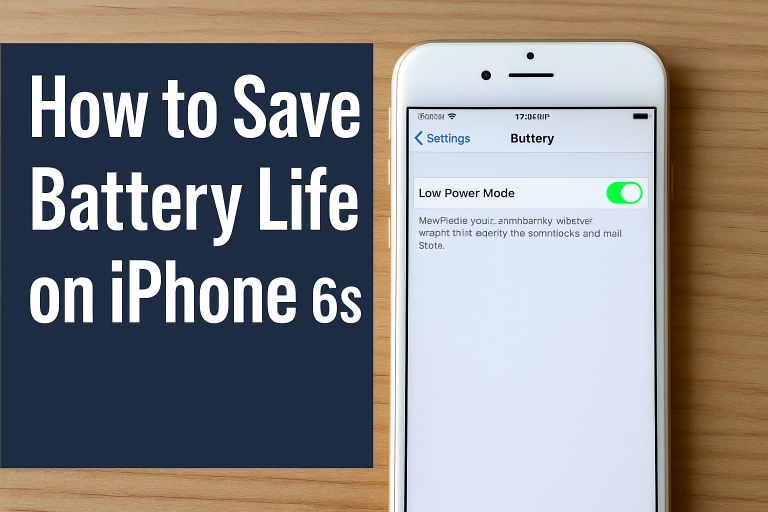 How to Save Battery Life on Your iPhone 6s
