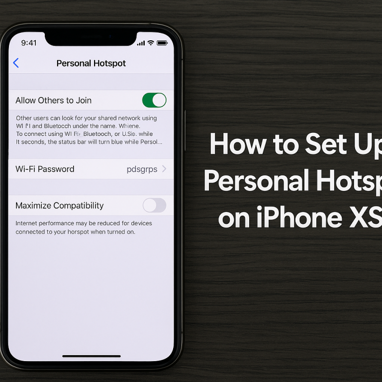 How to Set Up Personal Hotspot on iPhone XS