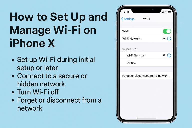 How to Set Up and Manage Wi-Fi on iPhone X