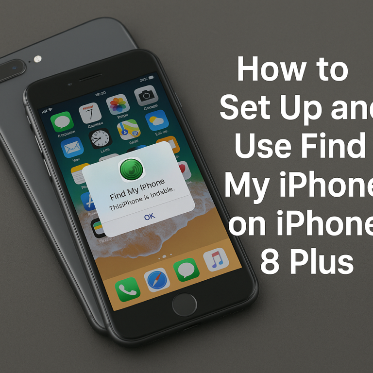 How to Set Up and Use Find My iPhone on iPhone 8 Plus