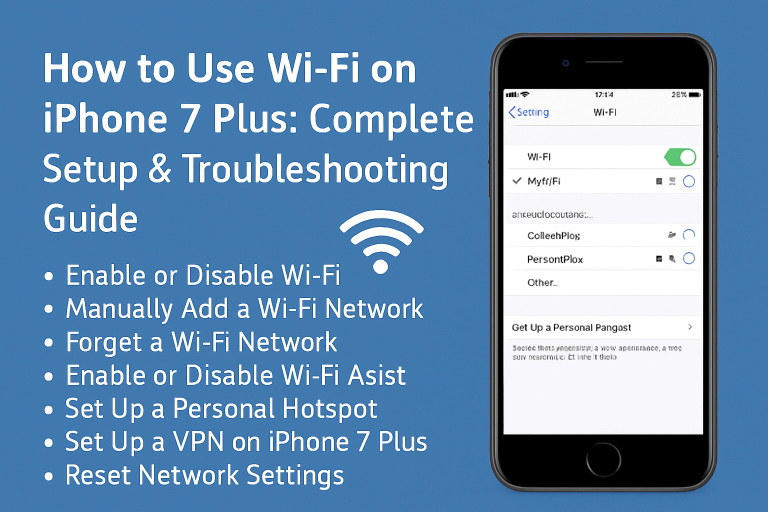 How to Use Wi-Fi on iPhone 7 Plus: Complete Setup & Troubleshooting Guide