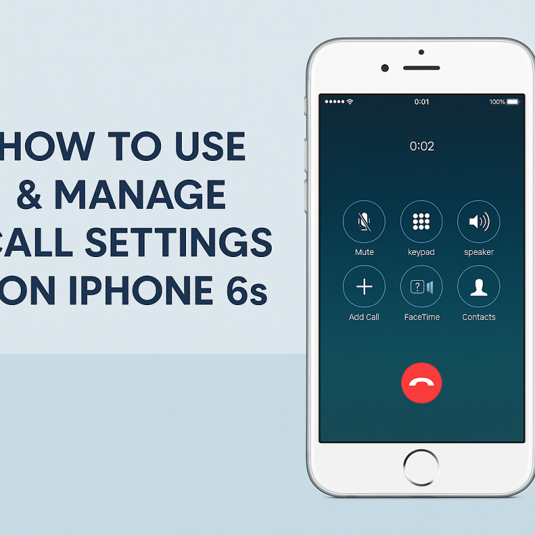 How to Use and Manage Call Settings on iPhone 6s