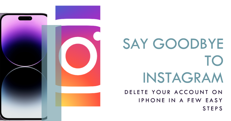 how to delete instagram account on iphone