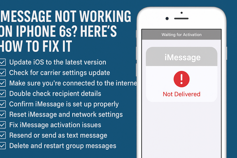 iMessage Not Working on iPhone 6s? Here’s How to Fix It